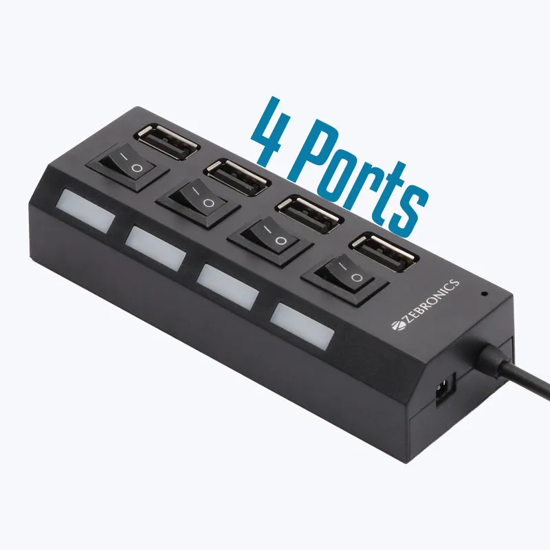 ZEBRONICS USB HUB 4 PORT 2.0 (ZEB 150HB) view 2